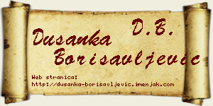 Dušanka Borisavljević vizit kartica